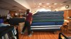 RUTH BONNEVILLE / WINNIPEG FREE PRESS



Local - Overnight Senior Care 



Staff at Saul and Claribel Simkin Centre, Laurie Cerqueti (executive officer, burgundy top)  and Lisa Back (dietitian manager),  roll in several extra mattresses into the multi-purpose room for staff who have to bed over for emergencies 





April 13h,  2022