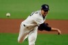 Tampa Bay Rays starting pitcher Charlie Morton throws against the Houston Astros during the sixth inning in Game 7 of a baseball American League Championship Series, Saturday, Oct. 17, 2020, in San Diego. (AP Photo/Gregory Bull)