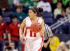 FILE - In this Sunday, March 21, 2010 file photo, Wisconsin's Rae Lin D'Alie in the second half of an NCAA first-round college basketball game in South Bend, Ind. Rae Lin D'Alie was born and raised in Wisconsin but is the star of Italy's 3-on-3 basketball team at the Tokyo Olympics. “Rae Rae” as she is known usually is the shortest player on the court at 5-foot-3 but is Italy's spark plug and court general. (AP Photo/Michael Conroy, File)