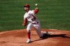 Los Angeles Angels starting pitcher Andrew Heaney throws against the San Diego Padres during the first inning of a baseball game, Thursday, Sept. 3, 2020, in Anaheim, Calif. (AP Photo/Jae C. Hong)