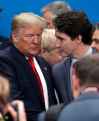 CP
U.S. President Donald Trump, center left, and Canadian Prime Minister Justin Trudeau arrive for a round table meeting during a NATO leaders meeting at The Grove hotel and resort in Watford, Hertfordshire, England, Wednesday, Dec. 4, 2019. As NATO leaders meet and show that the world's biggest security alliance is adapting to modern threats, NATO Secretary-General Jens Stoltenberg is refusing to concede that the future of the 29-member alliance is under a cloud. (AP Photo/Evan Vucci)