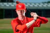In this June 6, 2019, file photo, Harvard-Westlake's Pete Crow-Armstrong poses for a photo, location not known. Crow-Armstrong and the New York Mets agreed Thursday, June 25, 2020, to a minor league contract with a $3,359,000 signing bonus, the slot value for the 19th overall pick in the amateur draft. (Hans Gutknecht/The Orange County Register via AP, File)