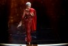 Jane Fonda appears on stage to present the award for best picture at the Oscars on Sunday, Feb. 9, 2020, at the Dolby Theatre in Los Angeles. (AP Photo/Chris Pizzello)