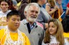FILE - In this March 23, 2002, photo, former San Francisco Giants baseball pitcher Mike McCormick is shown with his daughter Tara McCormick at a high school basketball game in Sacramento, Calif. McCormick, who won the Cy Young Award in 1967, has died. He was 81. The Giants say McCormick died Saturday, June 13, 2020, at his home in North Carolina after a long batter with Parkinson's disease. McCormick played 16 years in the majors from 1956-71 with the Giants, Orioles, Senators, Yankees and Royals. He had 134-128 record with a 3.73 ERA with his greatest accomplishments coming with the Giants. (Mike Kepka/The San Francisco Chronicle via AP, File)