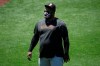 San Francisco Giants' Pablo Sandoval walks on the field during a baseball practice in San Francisco, Sunday, July 5, 2020. (AP Photo/Jeff Chiu)