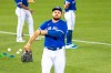 Toronto Blue Jays Rowdy Tellez before an MLB intrasquad baseball game in Toronto on Friday, July 10, 2020. THE CANADIAN PRESS/Carlos Osorio