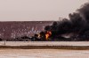 Smoke billows up from a derailed Canadian Pacific Railway train near Guernsey, Sask., on February 6, 2020. THE CANADIAN PRESS/Matt Smith