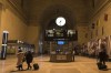 People make their way through Union Station in Toronto as the departure display for Via Rail show all trains have been cancelled on February 13, 2020. Via Rail says it is temporarily laying off 1,000 employees due to blockades that continue to halt service on CN tracks in Eastern Canada. The Crown corporation has suspended passenger trains on its Montreal-Toronto and Ottawa-Toronto routes for about two weeks in the wake of protests that have disrupted rail service across the country. THE CANADIAN PRESS/Tijana Martin