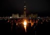 Several hundred people gather around the Centennial flame for a candle light vigil to remember those killed on Ukraine International Airlines Flight on Thursday January 9, 2020 in Ottawa. Among the many painful details that have emerged about the downed airliner in Iran is the preponderance of young victims, and their deaths have sent waves of grief through schools and university campuses across the country. THE CANADIAN PRESS/Adrian Wyld