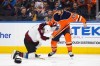 Zack Kassian (44) of the Edmonton Oilers fights Matt Calvert (11) of the Colorado Avalanche at Rogers Place in Edmonton on Thursday, Nov. 14, 2019. Kassian was set for his day in court Monday with the NHL's discipline panel, two days after he rag-dolled and slobberknocked a turtling Matthew Tkachuk on national TV. THE CANADIAN PRESS/Codie McLachlan