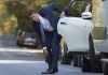 Conservative leader Andrew Scheer stops to fix his pant leg as he gets out of his car prior to making a morning announcement during a campaign stop in Lacolle, Que. Wednesday, October 9, 2019. Outgoing Conservative Leader Scheer's past became a problem during the 2019 federal election, and those vying to replace him will be grilled about theirs. THE CANADIAN PRESS/Jonathan Hayward