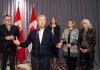 Minister of Foreign Affairs Francois-Philippe Champagne speaks to media alongside during the Liberal cabinet retreat in Winnipeg, Sunday, Jan. 19, 2020. THE CANADIAN PRESS/Mike Sudoma