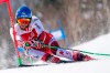 Marco Schwarz of Austria competes in the men's giant slalom during the FIS Alpine Ski World Cup at Naeba Ski Resort in Yuzawa, Niigata prefecture, northern Japan, Saturday, Feb. 22, 2020. (AP Photo/Christopher Jue)