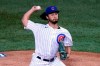 Chicago Cubs starting pitcher Yu Darvish, of Japan, throws against the St. Louis Cardinals during the first inning of a baseball game in Chicago, Friday, Sept. 4, 2020. (AP Photo/Nam Y. Huh)