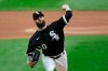Chicago White Sox starting pitcher Dallas Keuchel throws to a Milwaukee Brewers batter during the first inning of a baseball game in Chicago, Wednesday, Aug. 5, 2020. (AP Photo/Nam Y. Huh)