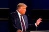 President Donald Trump speaks during the first presidential debate with Democratic presidential candidate former Vice President Joe Biden Tuesday, Sept. 29, 2020, at Case Western University and Cleveland Clinic, in Cleveland. (AP Photo/Patrick Semansky)