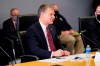 FBI Director Christopher Wray speaks during a briefing about the upcoming presidential inauguration of President-elect Joe Biden and Vice President-elect Kamala Harris, at FEMA headquarters, Thursday, Jan. 14, 2021, in Washington. (AP Photo/Alex Brandon, Pool)