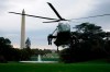 Marine One with President Donald Trump aboard lands on the South Lawn in Washington, Thursday, Oct. 1, 2020, as Trump returns from Bedminster, N.J. (AP Photo/Carolyn Kaster)