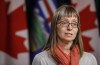 Alberta chief medical officer of health Dr. Deena Hinshaw updates media on the Covid-19 situation in Edmonton on Friday March 20, 2020. Only eight COVID-19 cases have been identified among the thousands who attended recent anti-racism rallies in Calgary and Edmonton. THE CANADIAN PRESS/Jason Franson