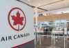 An Air Canada check-in area is shown at Montreal-Pierre Elliott Trudeau International Airport, Saturday, May 16, 2020. Air Canada's chief financial officer says the airline is starting to see 