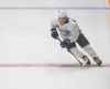 MIKE DEAL / WINNIPEG FREE PRESS
Winnipeg Jets forward Nikolaj Ehlers was absent from Wednesday’s practice for what is being referred to by the NHL as a COVID Protocol Related Absence but head coach Paul Maurice hadn’t ruled out the speedy winger for the season-opener against the Flames, Thursday.