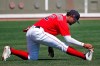 Boston Red Sox's Xander Bogaerts stretches before a spring training baseball game against the Detroit Tigers, Wednesday, March 4, 2020, in Fort Myers, Fla. (AP Photo/Elise Amendola)
