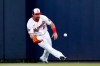 Washington Nationals right fielder Adam Eaton chases down a ball hit for an RBI single by Houston Astros' Garrett Stubbs during the first inning of a spring training baseball game Thursday, Feb. 27, 2020, in West Palm Beach, Fla. (AP Photo/Jeff Roberson)
