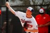 Washington Nationals pitcher Erick Fedde throws a bullpen session during spring training baseball practice Monday, Feb. 17, 2020, in West Palm Beach, Fla. (AP Photo/Jeff Roberson)