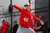 Washington Nationals pitcher Patrick Corbin throws a bullpen session during spring training baseball practice Friday, Feb. 14, 2020, in West Palm Beach, Fla. (AP Photo/Jeff Roberson)