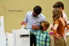 CP
Liberal leader Justin Trudeau casts his ballot joined by his children, Xavier, Ella-Grace and Hadrien in his riding of Papineau, Montreal on Monday. (Sean Kilpatrick / The Canadian Press)