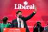 The Canadian Press
Liberal Leader Justin Trudeau greets supporters prior to his victory speech at Party campaign headquarters in Montreal, early Tuesday, Sept. 21, 2021. THE CANADIAN PRESS/Paul Chiasson