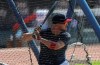 Atlanta Braves' Tyler Flowers takes batting practice during team baseball practice at Truist Park on Friday, July 3, 2020, in Atlanta. (AP Photo/Brynn Anderson)