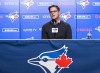 Toronto Blue Jays GM Ross Atkins delivered an optimistic outlook Friday on injured closer Ken Giles. Ross Atkins, general manager of the Toronto Blue Jays, speaks to the media during the end-of-the-season press conference in Toronto on Tuesday, Oct. 1, 2019. THE CANADIAN PRESS/Nathan Denette