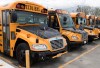 Scores of parents across Quebec are voicing their concerns around the government's intention to get all students from pre-school through Grade 9 to physically return to schools across the province at the end of the month. School buses are shown at a depot in Vaudreuil-Dorion, Que., west of Montreal, Sunday, May 10, 2020. THE CANADIAN PRESS/Graham Hughes