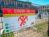 Almost two-third of parents in a new poll say they believe that children returning to school in the fall should wear a mask all, or part of the time. An elementary school in Montreal North is seen, Thursday, May 14, 2020 in Montreal. THE CANADIAN PRESS/Ryan Remiorz