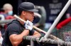 New York Yankees' Aaron Judge waits for his turn to hit during batting practice before a baseball game against the Atlanta Braves Wednesday, Aug. 26, 2020, in Atlanta. (AP Photo/John Bazemore)