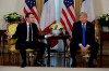 President Donald meets French President Emmanuel Macron at Winfield House, Tuesday, Dec. 3, 2019, in London. (AP Photo/ Evan Vucci)