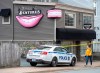 The Atlantic Denture Clinic is guarded by police in Dartmouth, N.S. on Monday, April 20, 2020. The business is owned by alleged killer Gabriel Wortman. Police say 17 people are dead, including RCMP Const. Heidi Stevenson, after a man went on a murder spree in several Nova Scotia communities. Wortman, 51, was shot and killed by police. THE CANADIAN PRESS/Andrew Vaughan