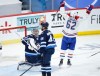 CP
Artturi Lehkonen celebrates Tyler Toffoli's goal against Connor Hellebuyck during the second period on Friday. (John Woods / Winnipeg Free Press)