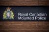 The RCMP logo is seen outside Royal Canadian Mounted Police 