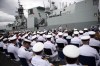 Rear-Admiral Bill Truelove will preside over the changing of command from Commodore Bob Auchterlonie to Captain (Navy) Jeffery Zwick CFB Esquimalt on board the HMCS Calgary, in Esquimalt B.C., on June 24, 2015. THE CANADIAN PRESS/Chad Hipolito