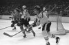 Boston Bruins' Bobby Orr (right) passes the puck as Philadelphia Flyers Rick MacLeish looks on in Boston on February 9, 1974. Ben Chiarot had seen plenty of Bobby Orr highlights. The elegant, seemingly effortless rushes. His superior skill and vision. And of course, that horizontal mid-air celebration after scoring the Stanley Cup-clinching goal for the Boston Bruins in 1970. One thing Chiarot had never done before the COVID-19 pandemic ground much of the world to a halt was sit down to watch one of the Hall of Fame defenceman's games start to finish. With broadcasters scrambling to fill television schedules minus live sports -- the NHL, like most other leagues and tours, was forced to suspend its season March 12 -- the Montreal Canadiens' blue-liner recently had that chance. THE CANADIAN PRESS/AP