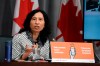 Chief Public Health Officer of Canada Dr. Theresa Tam speaks at a news conference on the COVID-19 pandemic on Parliament Hill in Ottawa, on Friday, July 31, 2020. Federal officials in talks with airlines over contact-tracing efforts are trying to sort out how much information companies should provide, and the mechanisms for the data to flow.THE CANADIAN PRESS/Justin Tang