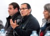 Chief Woos (Frank Alec) speaks during a press conference following a meeting between Wet'suwet'en hereditary chiefs and the Mohawks People's Council on Friday Feb. 21, 2020, in Tyendinaga Mohawk Territory near Belleville, Ont. THE CANADIAN PRESS/Justin Tang