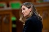 Deputy Prime Minister and Minister of Intergovernmental Affairs Chrystia Freeland rises during Question Period in the House of Commons in Ottawa, Monday July 20, 2020. THE CANADIAN PRESS/Adrian Wyld