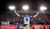 Winnipeg Blue Bombers' Willie Jefferson celebrates winning the 107th Grey Cup against the Hamilton Tiger Cats in Calgary, Alta., Sunday, November 24, 2019. THE CANADIAN PRESS/Todd Korol