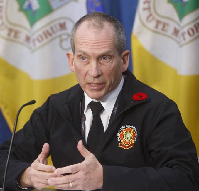 MIKE DEAL / WINNIPEG FREE PRESS FILES
Winnipeg Fire Paramedic Service Chief John Lane.