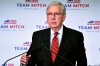 Senate Majority Leader Mitch McConnell, R-Ky., speaks to reporters during a press conference in Louisville, Ky., Wednesday, Nov. 4, 2020. McConnell secured a seventh term in Kentucky, fending off Democrat Amy McGrath. (AP Photo/Timothy D. Easley)