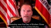 This Sunday, Jan. 10, 2021, image from a video released by Schwarzenegger shows former Republican California Gov. Arnold Schwarzenegger delivering a public message. Schwarzenegger compared the mob that stormed the U.S. Capitol to the Nazis and called President Donald Trump a failed leader who “will go down in history as the worst president ever.” (Frank Fastner/Arnold Schwarzenegger via AP)