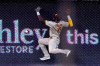 San Diego Padres left fielder Jurickson Profar can't get to a ball hit for a double by Los Angeles Dodgers' Justin Turner during the second inning of a baseball game Tuesday, Aug. 11, 2020, in Los Angeles. (AP Photo/Mark J. Terrill)